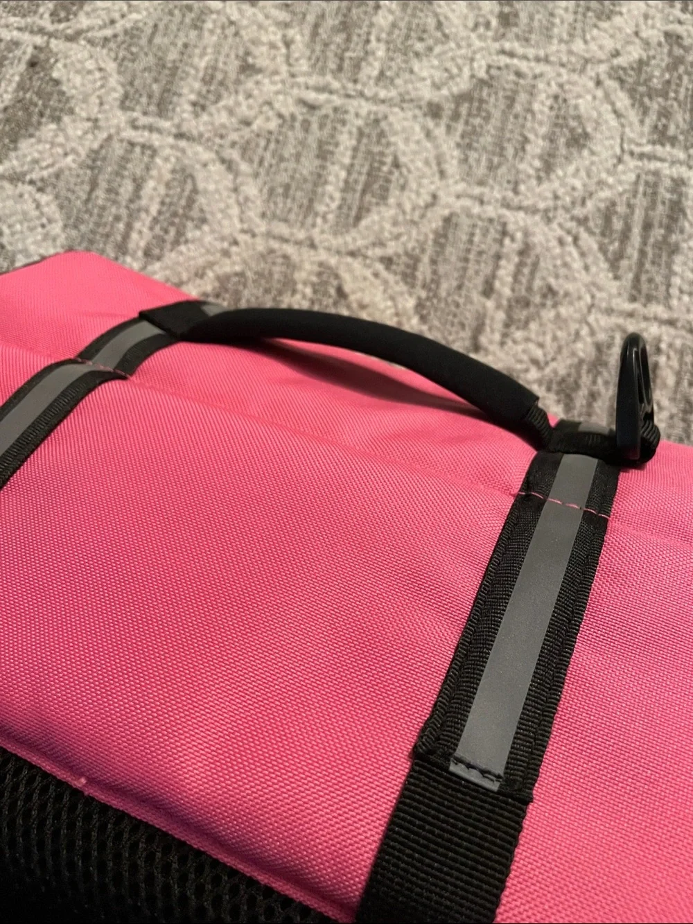 Pink Reflective Dog Life Jacket - Adjustable Safety Vest